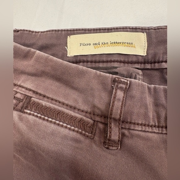 Anthropologie Pilcro Pant Sz 28 Hyphen Mauve - Picture 6 of 8